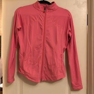 Workout zip up jacket size small. Pre-owned.